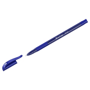 Ручка шариковая масляная BERLINGO PR-05, 0,5мм, резиновая манжетка, стрежень СИНИЙ, 50362