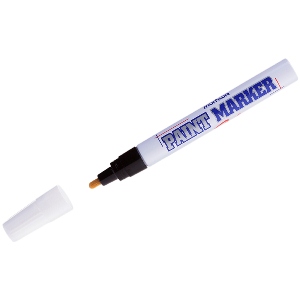 Маркер-краска (лак) MUNHWA Paint Marker, 2-4мм, нитро-основа, металлический корпус, ЧЕРНЫЙ