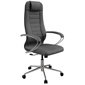 Кресло офисное ERGOLIFE Sit 10 B1-128K - Bahama/Ub09/Wh12/K1cF(M09.B23.G18.W02), темно-серый